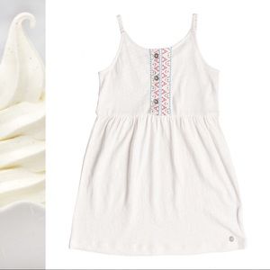 🌕 SOLD. 🥥 Roxy Reach-Up Above Embroidered Dress